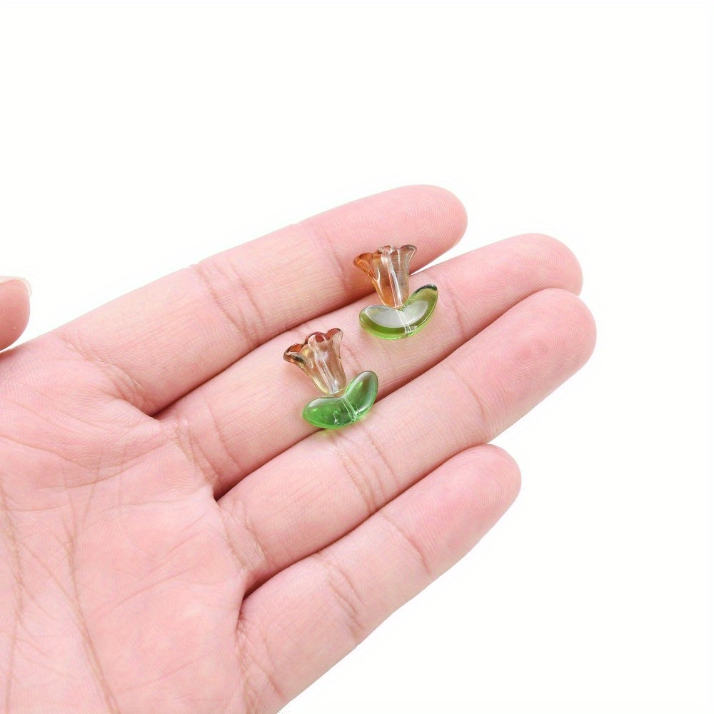 20pcs Trumpet Flower Shape Beaded DIY Jewelry Making